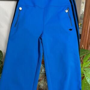 Adidas bright blue track pants